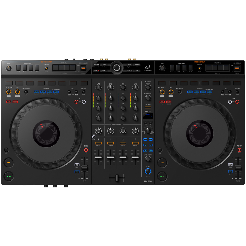 DJ機材 DJ YONAOSHI  AlphaTheta DDJ-GRV6 Pioneer DJ AlphaTheta DDJ-GRV6 4-channel DJ Controller with Groove