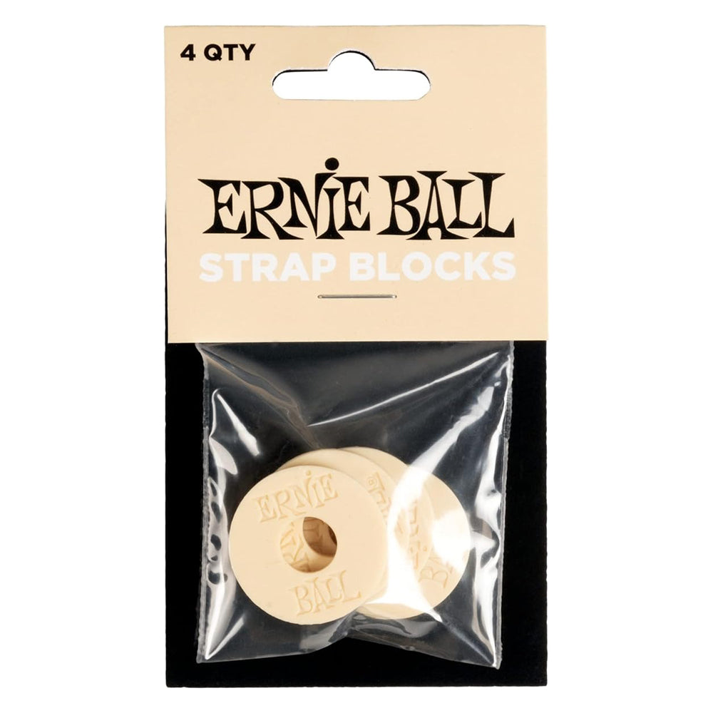 Ernie Ball Strap Blocks 4 Pack - Cream