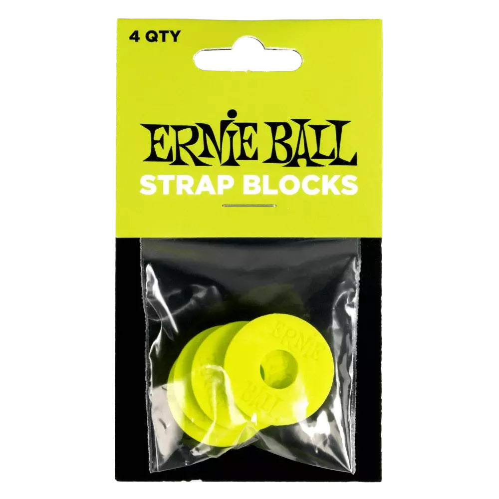 Ernie Ball Strap Blocks 4 Pack - Green