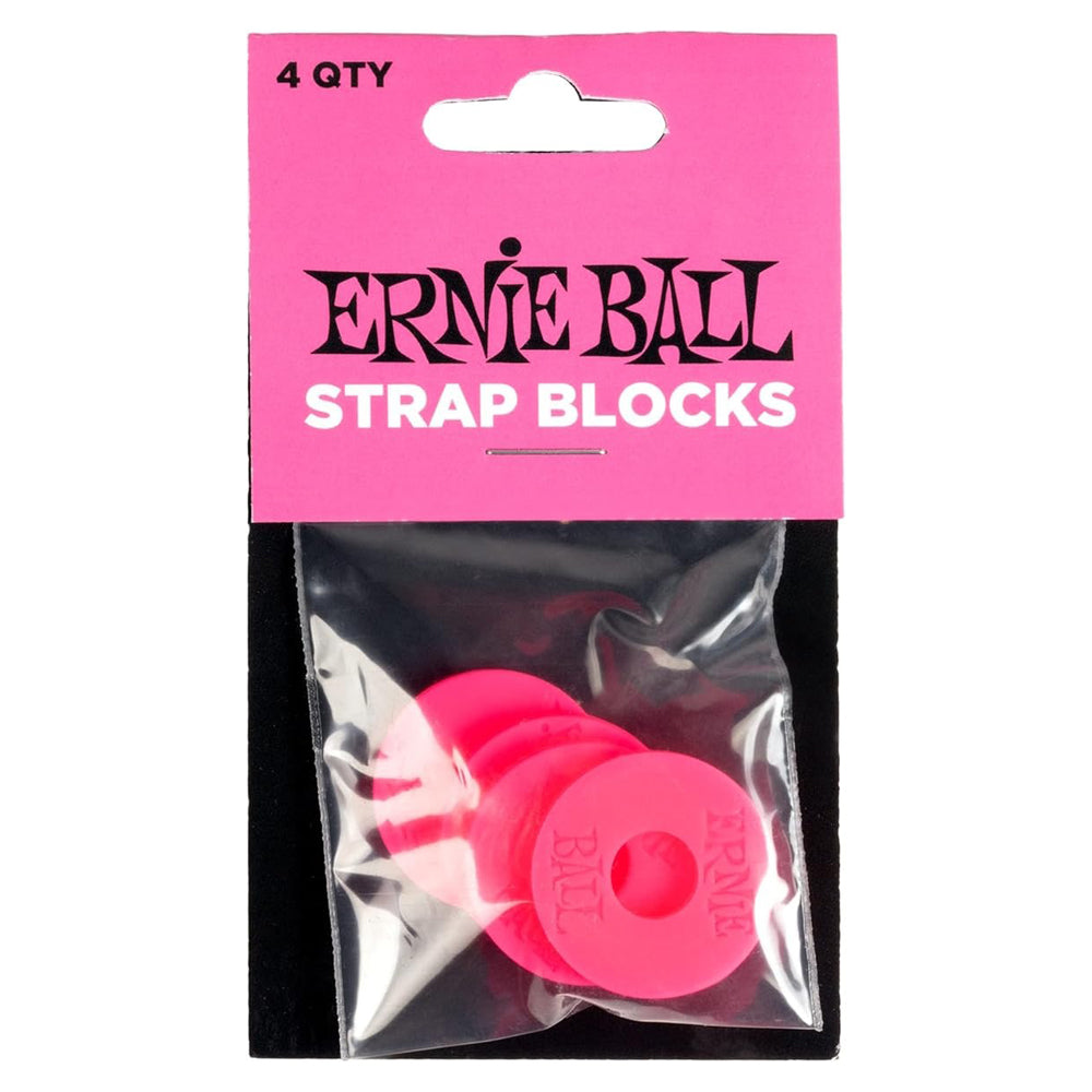 Ernie Ball Strap Blocks 4 Pack - Pink