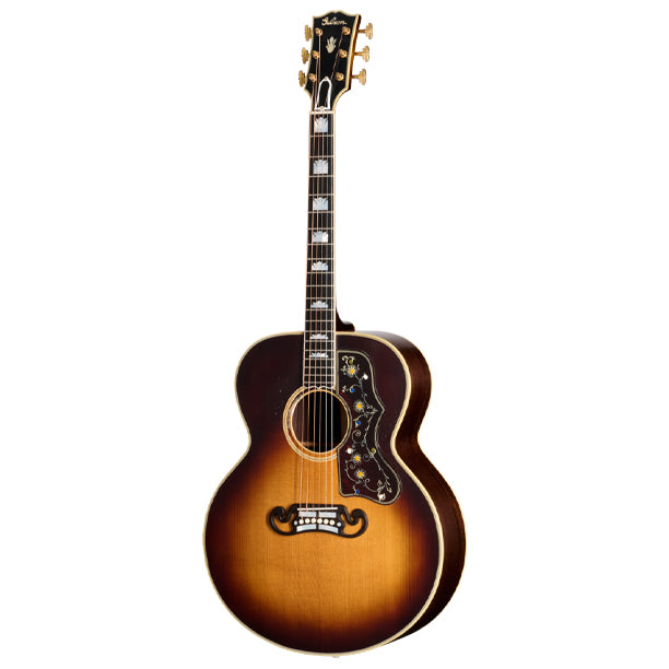 Gibson Pre-War SJ-200 Rosewood Light Aged Acoustic Guitar with Hardshell Case - Faded Vintage Sunburst