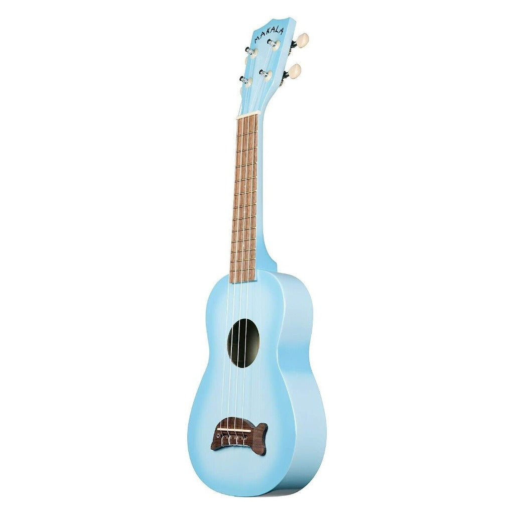 Kala Makala Soprano Dolphin Ukulele - Light Blue Burst