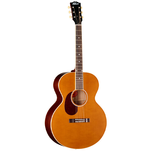 Gibson J-185 Century 12-Fret Acoustic Guitar with Hardshell Case - Vintage Amber (Left Handed)