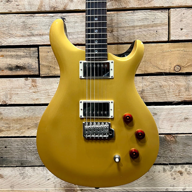 PRS Guitars SE DGT Electric Guitar with Gig Bag Moons Inlay - Gold Top