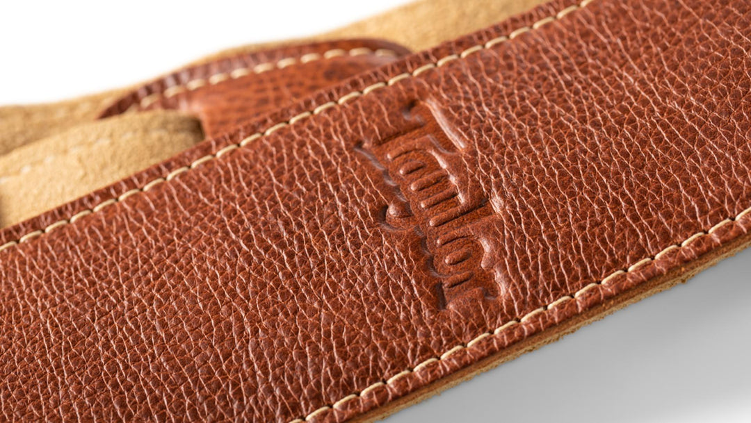 Taylor Guitars 2.5'' Leather Guitar Strap w/Suede Back - Medium Brown