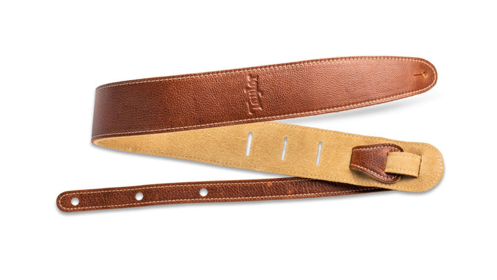 Taylor Guitars 2.5'' Leather Guitar Strap w/Suede Back - Medium Brown