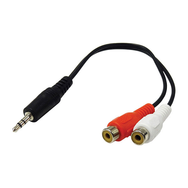 Stage & Studio SS-Y3.5-SPLIT-QTR - Dual 1/8" Female to 1/4" TRS Male