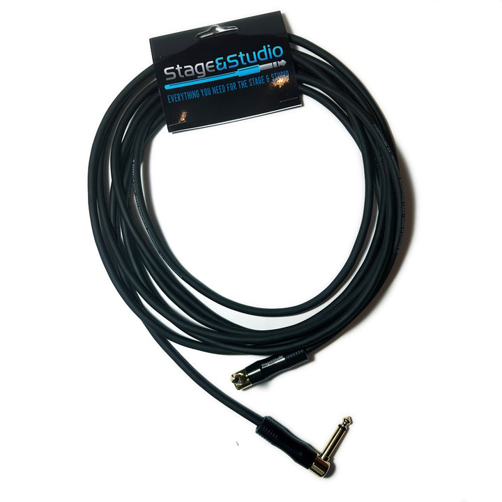 Stage & Studio TS Male-to-Male Dual Right Angle Instrument Patch Cable 10-Foot
