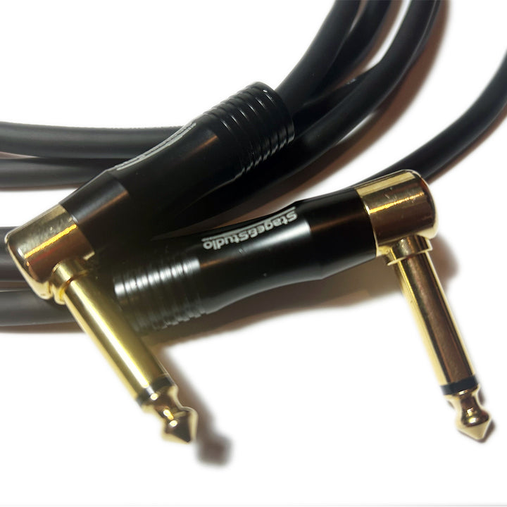 Stage & Studio TS Male-to-Male Dual Right Angle Instrument Patch Cable 10-Foot