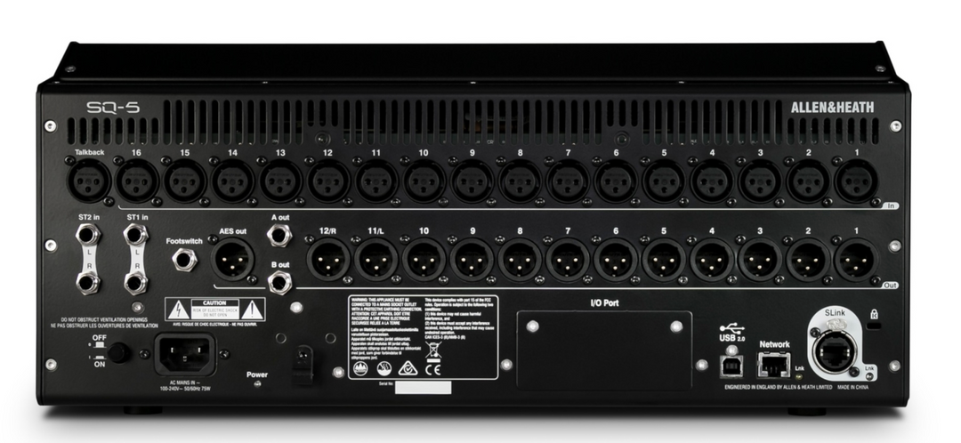 Allen & Heath SQ5, 48-Channel, 17-Fader Digital Mixer (RENTAL)