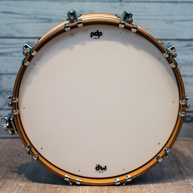 PDP Concept Select 5x14 Snare Drum - Aluminum with Walnut Wood Hoops