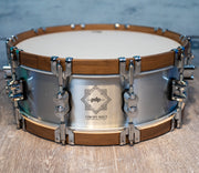 PDP Concept Select 5x14 Snare Drum - Aluminum with Walnut Wood Hoops