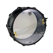 SJC Drums Alpha Steel Black Metal Snare Drum 6.5x14