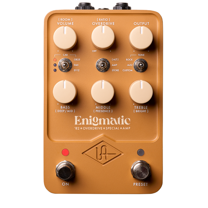 UAFX Enigmatic '82 Overdrive Special Amp

Get the mythical tones that enchanted legends. 

The Enigmatic ‘82 Overdrive Special Amp lets you experience the heavenly tube amp sound that captivated legends like John Mayer, Stevie Ray Vaughan, RobbenFord, Larry Carlton, Joe Bonamassa, and Carlos Santana.

Perfectly capturing not one, but numerous customOverdrive Special amps spanning 30 years — with their fabled touch-sensitivity, colorful preamp choices, tone stack mods, plus carefully curated mic and speaker 