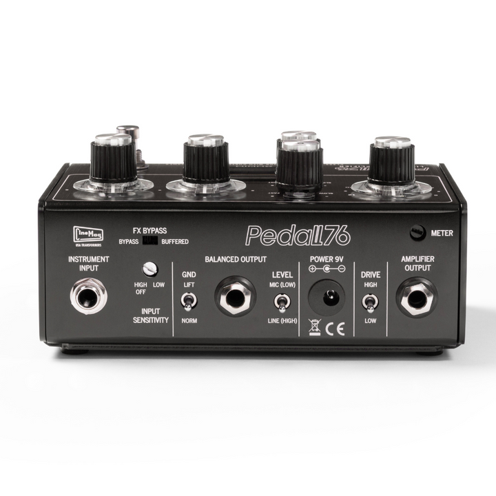 The Pedal76 accurately reproduces one of the fastest and most powerful studio compressors of all time known for ultra-responsive dynamic control with rich analog tone. Using premium and custom components spec’d to duplicate the professional performance and tone of studio units, Pedal76 achieves authentic 76-style FET compression. Added grit from the FET, the rich character of the transformer, and critical gig-ready controls make Pedal76 an ideal choice for recreating timeless studio sound on stage. 