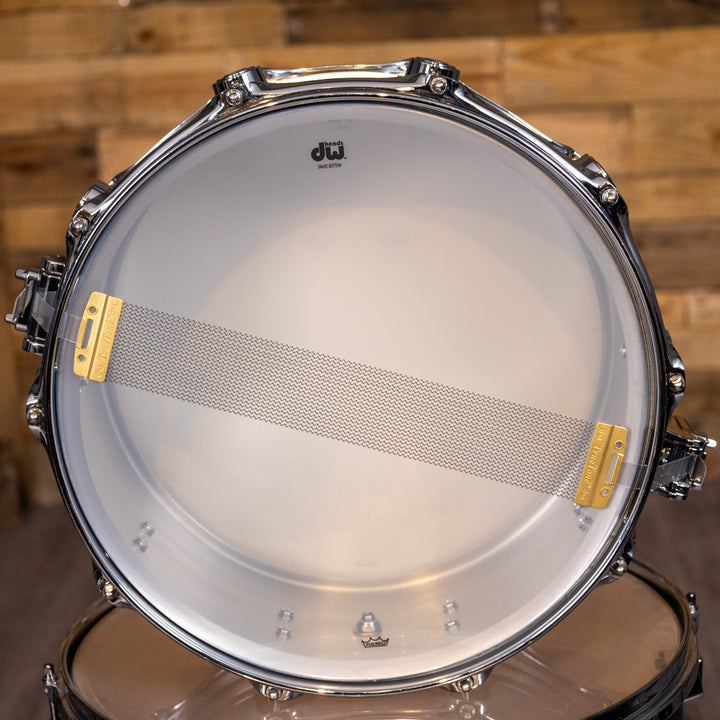 DW Collector's Series Metal Snare Drum Thin 1mm Thin Aluminum Smooth Finish - 6.5x14