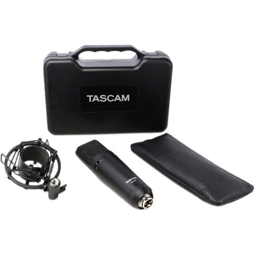 Tascam TM-180 Studio Condenser Microphone w/ Shockmount and Case
