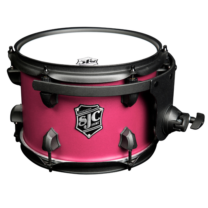 SJC Drums PFK322FBMMWBJ Pathfinder 3pc Kit (8x12,14x16,18x22) - Mad Magenta, Black HW