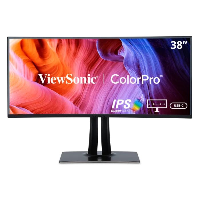 Viewsonic VP3881A 38" ColorPro Curved IPS Monitor  Ultra-Wide WQHD+ 3840x1600, USB-C