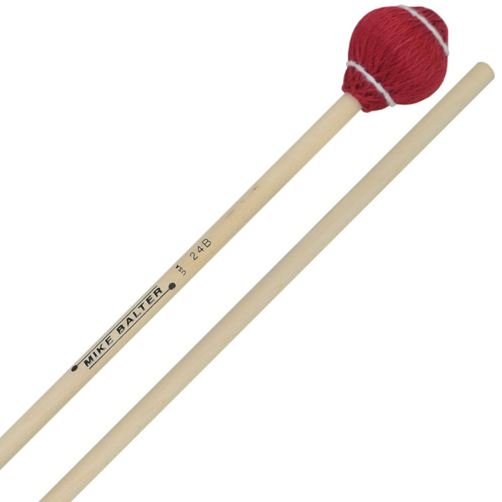 Vic Firth B24B Mike Balter Cord Birch Mallets - Soft (Red)