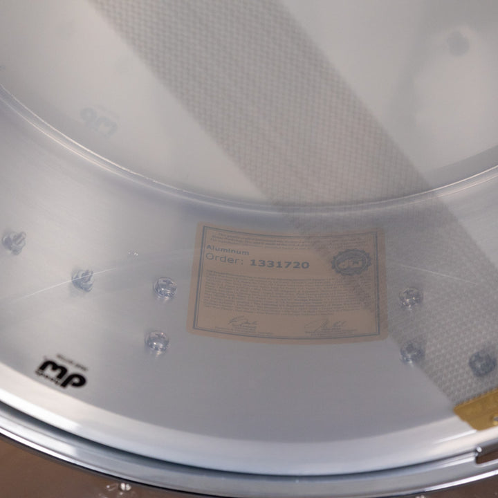 DW Collector's Series Metal Snare Drum Thin 1mm Thin Aluminum Smooth Finish - 6.5x14