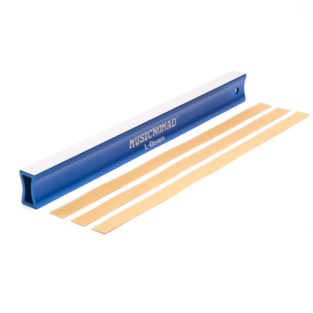 MusicNomad FRET-LEVELER-L-BEAM-17-6 Fret Leveling Beam (17.6in) for Acoustic/Electric Guitars