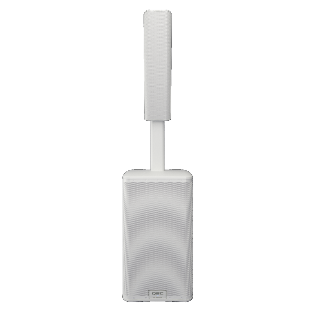 QSC KC12-WH 12" 3-Way Column Loudspeaker System with Bluetooth - White
