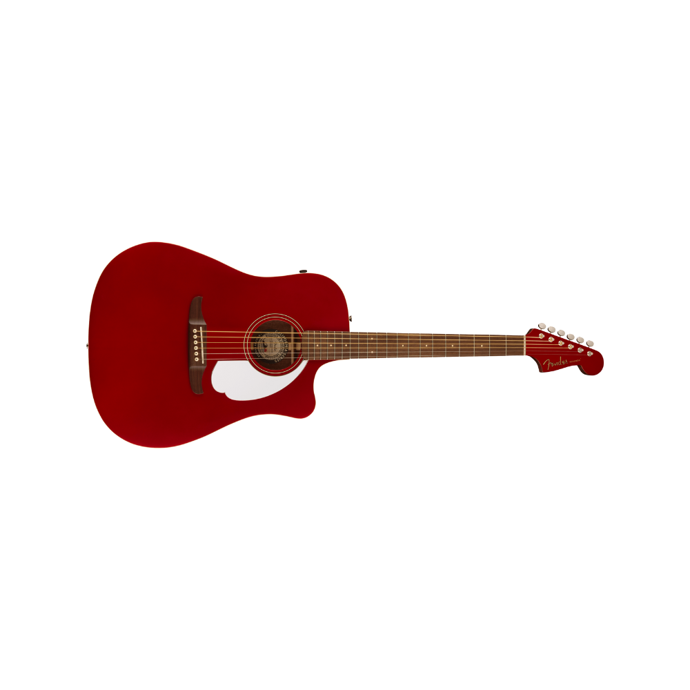 Fender California Series Redondo Player Walnut Fingerboard  White Pickguard - Candy Apple Red