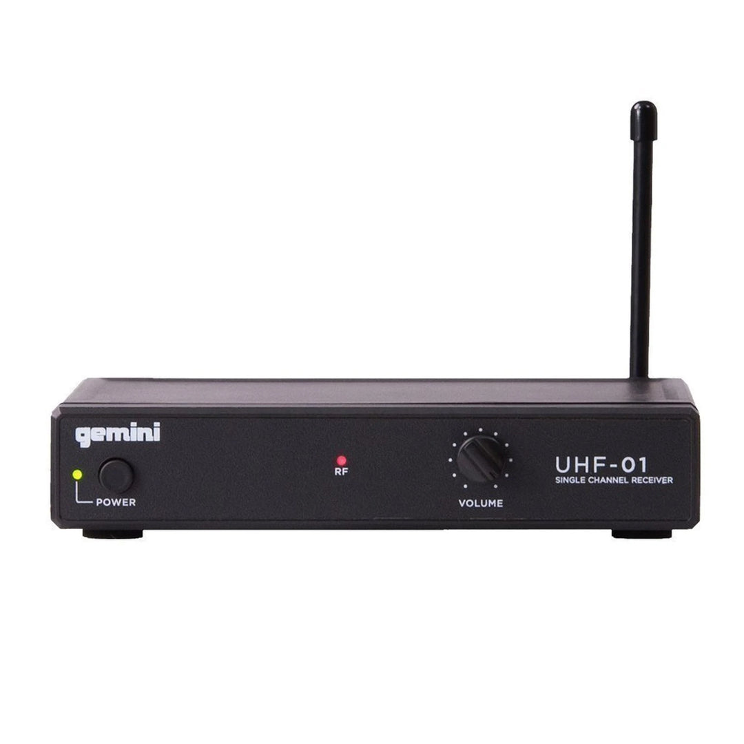 Gemini UHF-01HL Single-Channel UHF Wireless Microphone System - Lavalier / Headset (F1 517.6)