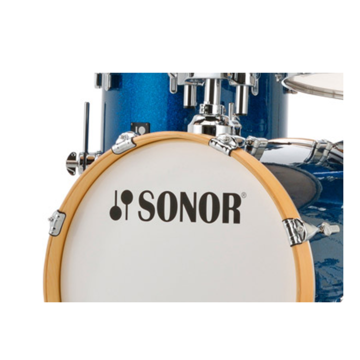 Sonor AQX Jazz Set 4-Piece Drum Kit  with Cymbal / Tom Holder - Blue Ocean Sparkle