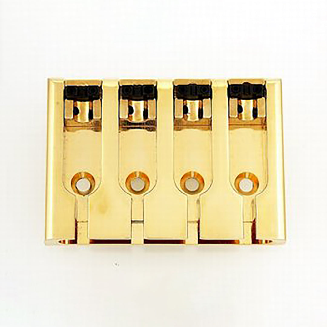 Allparts BB-3421 Adjustable 4-String Bass Bridge Gold