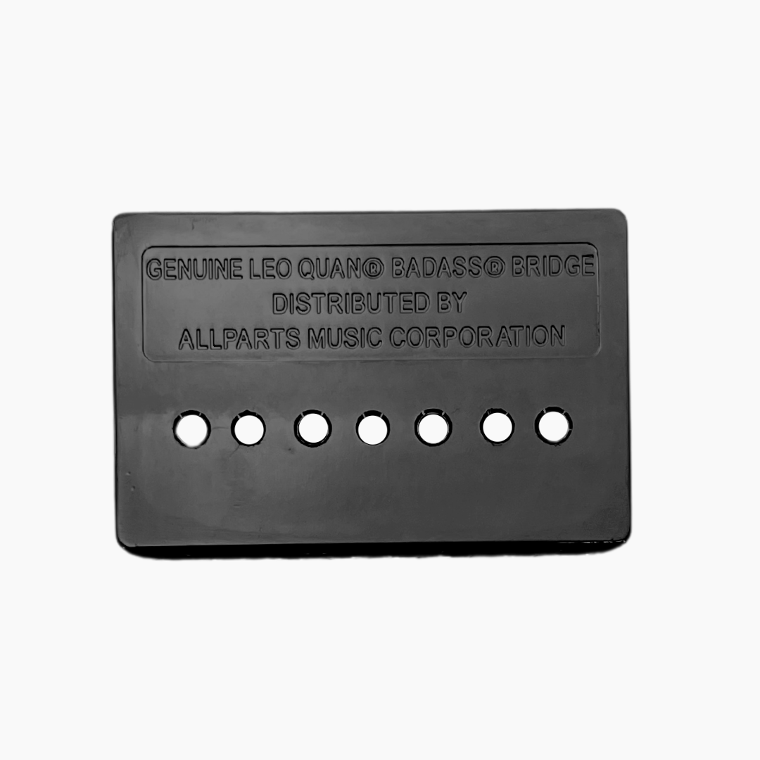 Allparts BB-3343-003 - Leo Quan® Badass III™ 4-String Bass Bridge - Grooved Saddles, Black