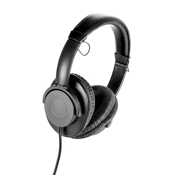 Apex HP70 Closed ear Deluxe stereo headphones with 3m (10ft) mini plug cable & ¼” stereo adaptor, carrying pouch