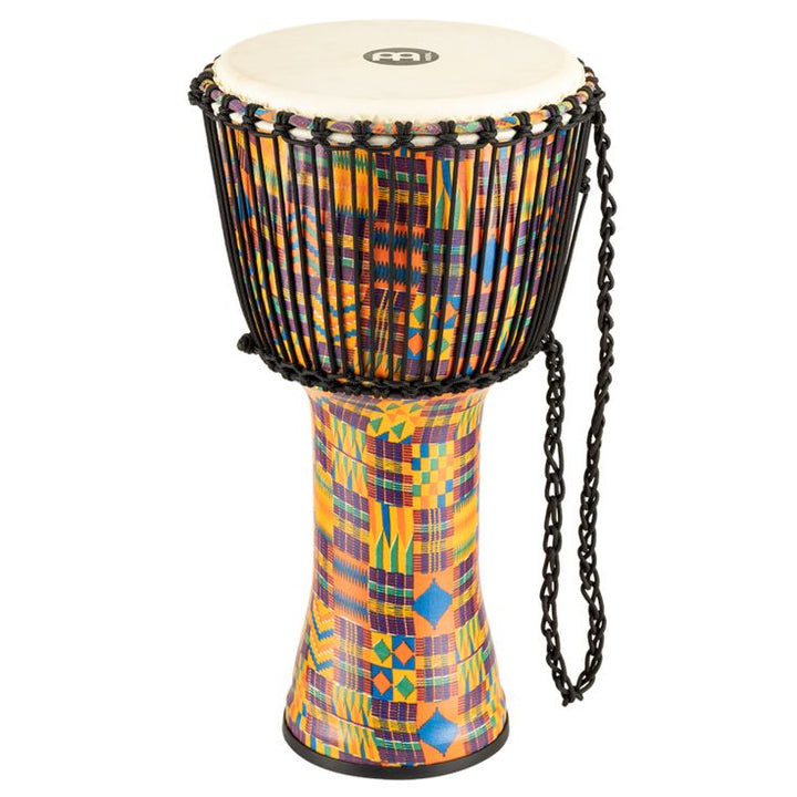 Meinl Percussion 12" Rope Tuned Travel Series Djembe Hand Selected Goatskin Head (Patented) Kenyan Quilt