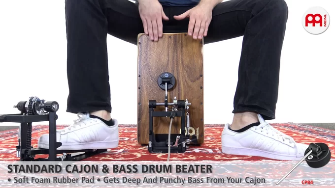 Meinl CPB4- Meinl Percussion Standard Cajon & Bass Drum Beater