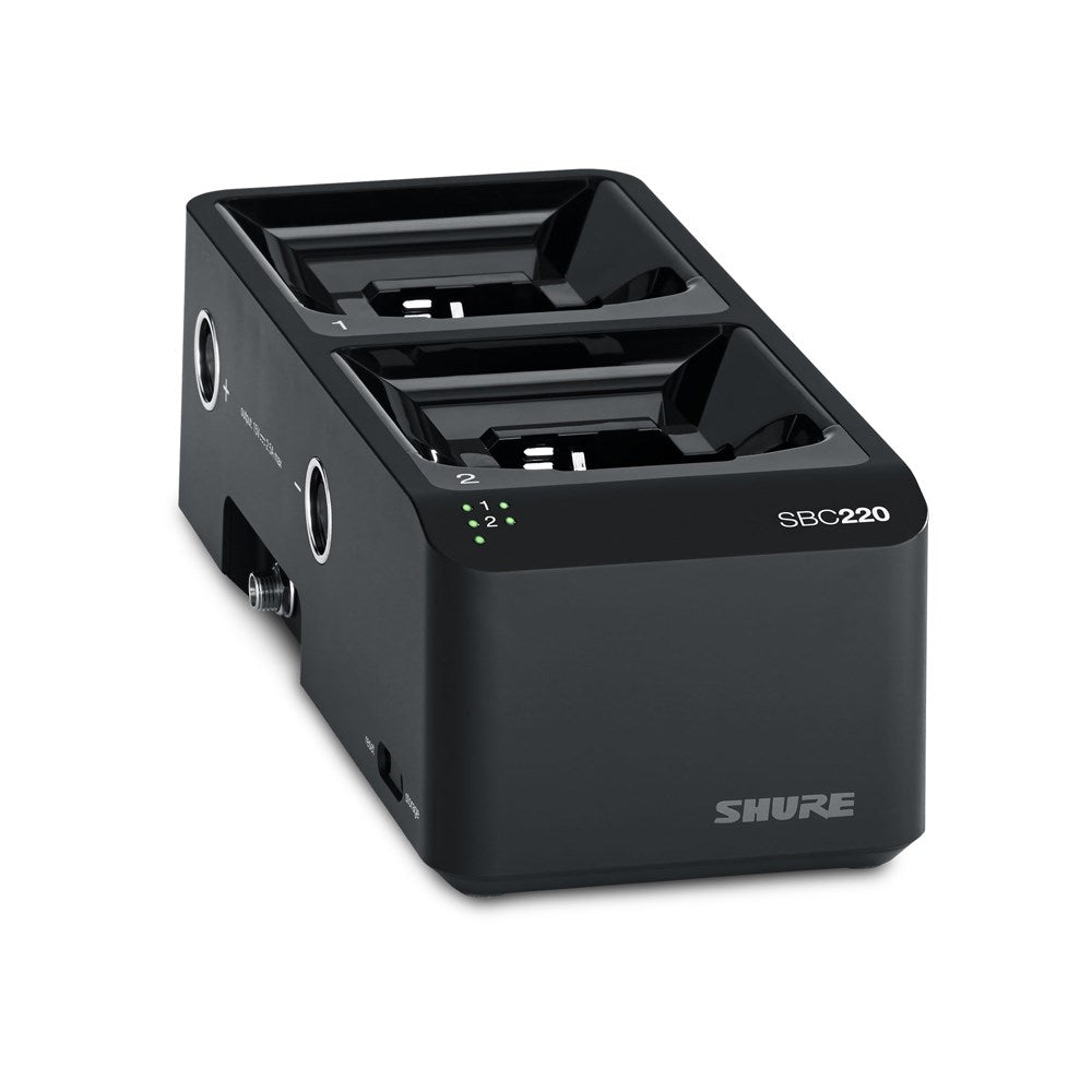 Shure SBC220 Networked 2-Bay Battery Charger without Power Supply