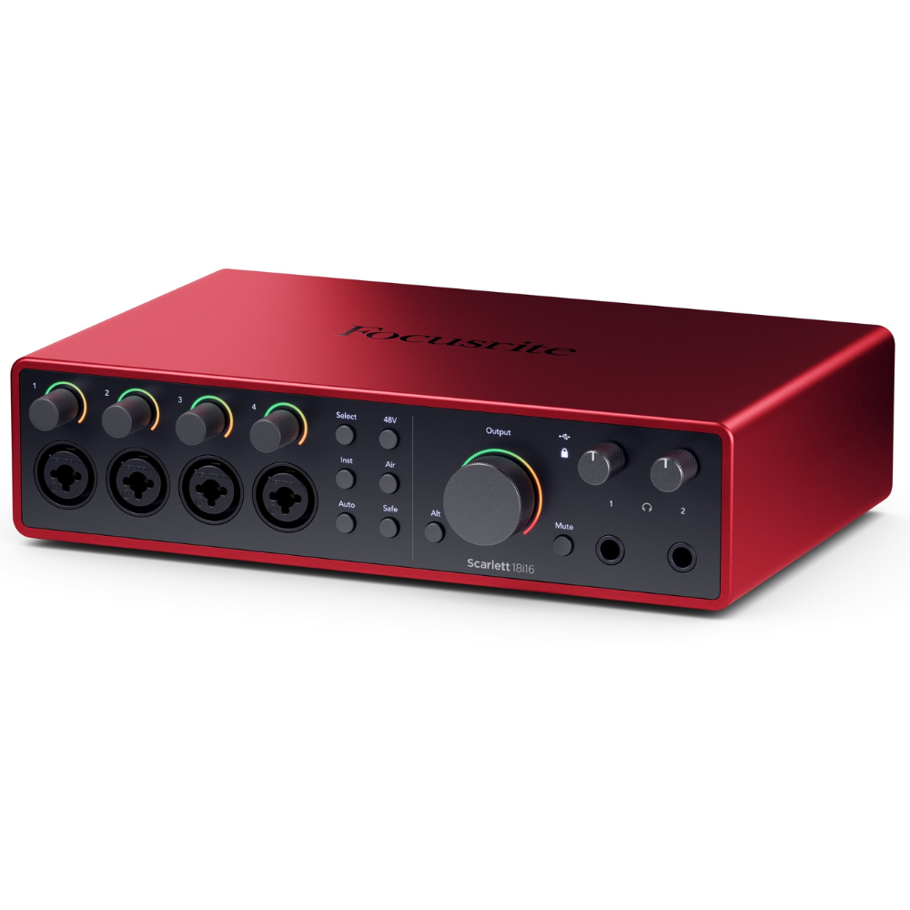 Focusrite SCARLETT-18i16-4TH-GEN 18-In, 16-Out USB Audio Interface w/ Four 4th Gen Scarlett Mic Preamps