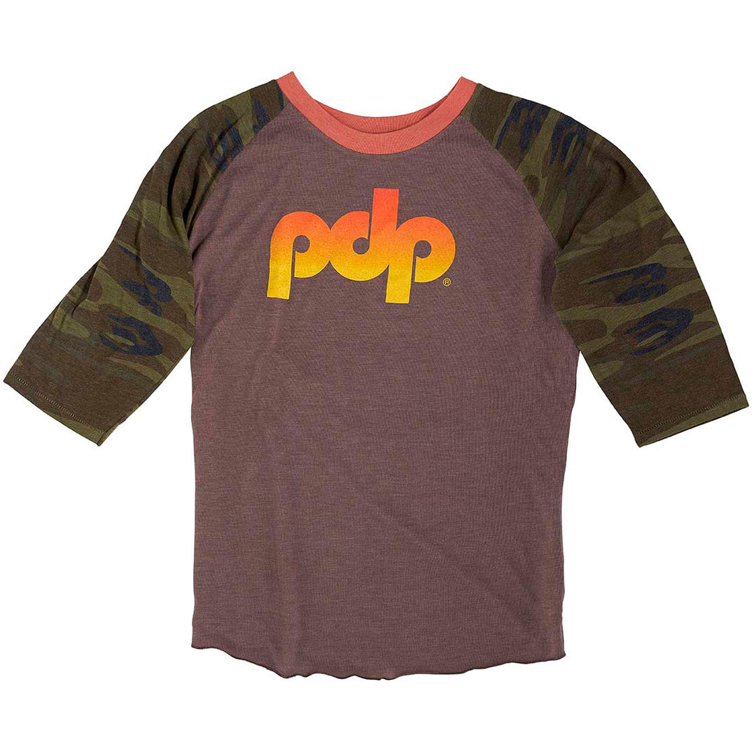 PDP PR25LSCPDP Camo 3/4 Sleeve Shirt