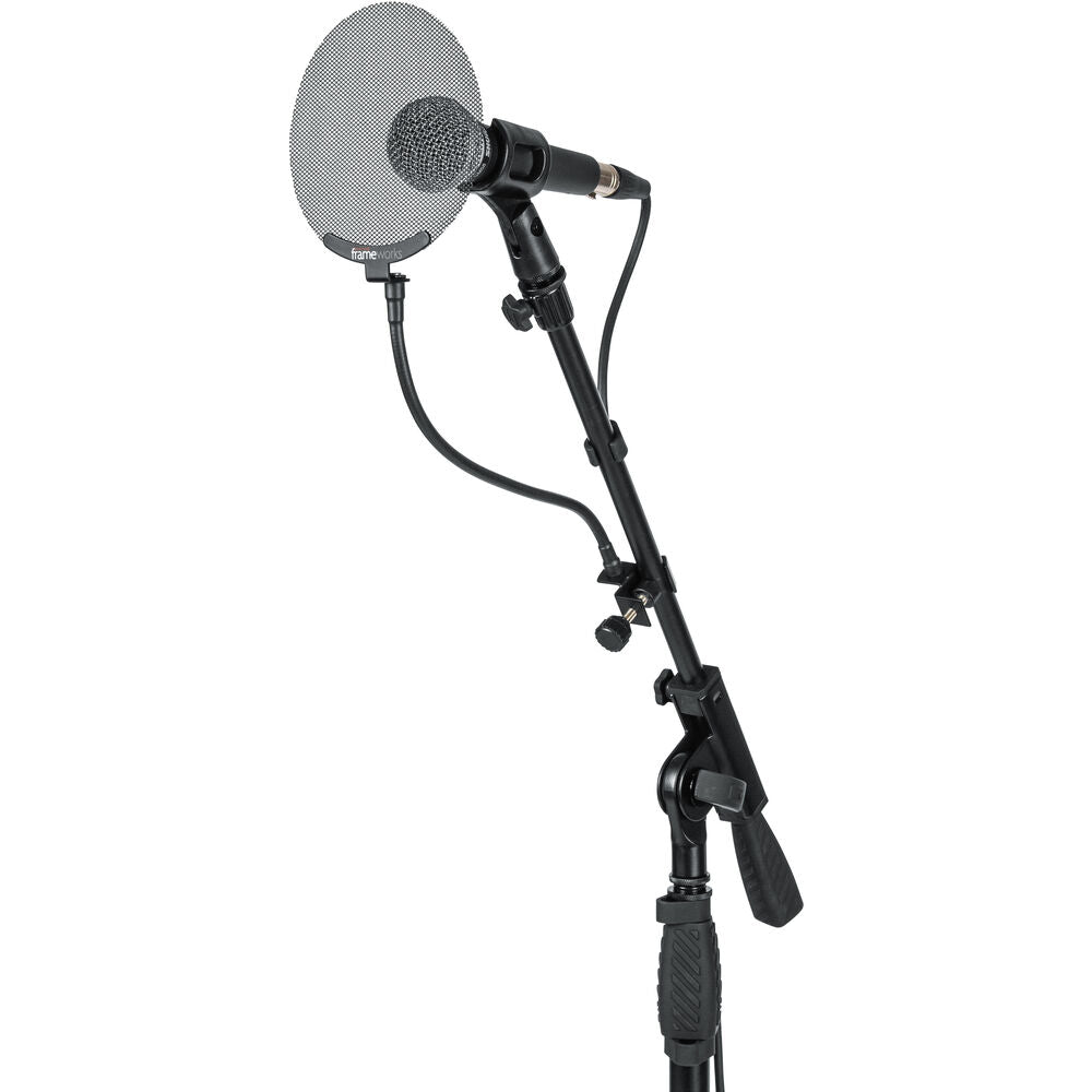 Gator Frameworks Metal Screen Pop Filter with 12.4” Flexible Gooseneck