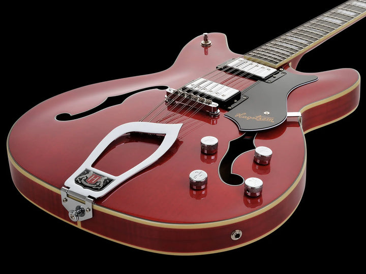 Hagstrom Vidlx12-wct Viking Dlx Electric Guitar - Wild Cherry Trans