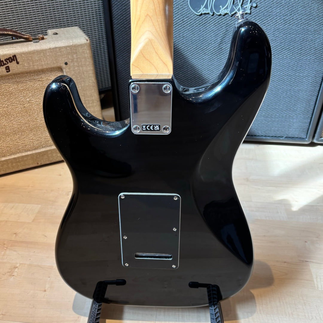 Fender - Standard Stratocaster HSS Laurel Fingerboard, Black Pickguard (Black-Demo) Electric Guitar