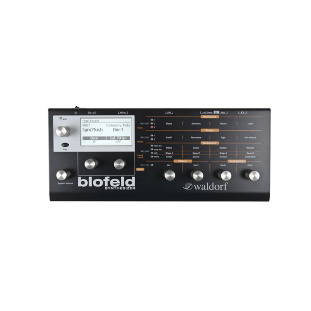 Waldorf Blofeld Desktop Synthesizer - Black