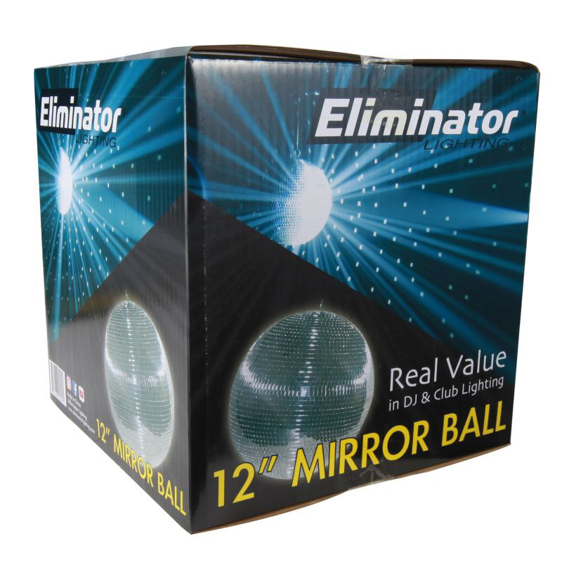 Eliminator EM12 - 12 Inch Mirror Ball with Motor Ring