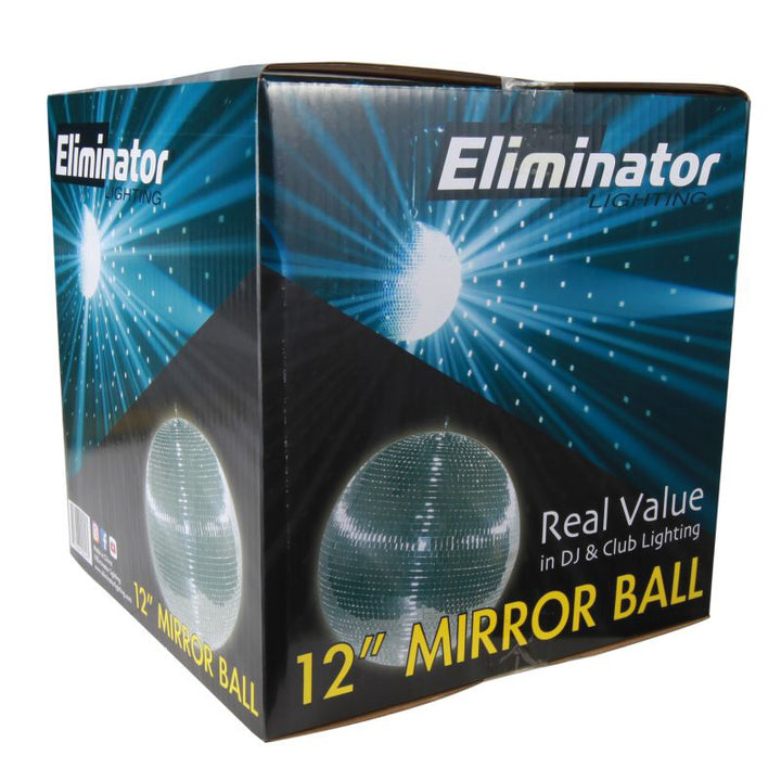 Eliminator EM12 - 12 Inch Mirror Ball with Motor Ring