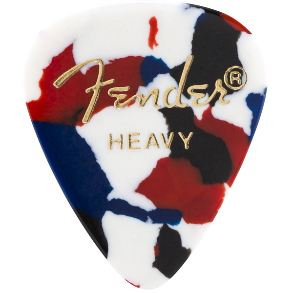Fender 351 Shape Premium Picks -12 Count Pack - Confetti