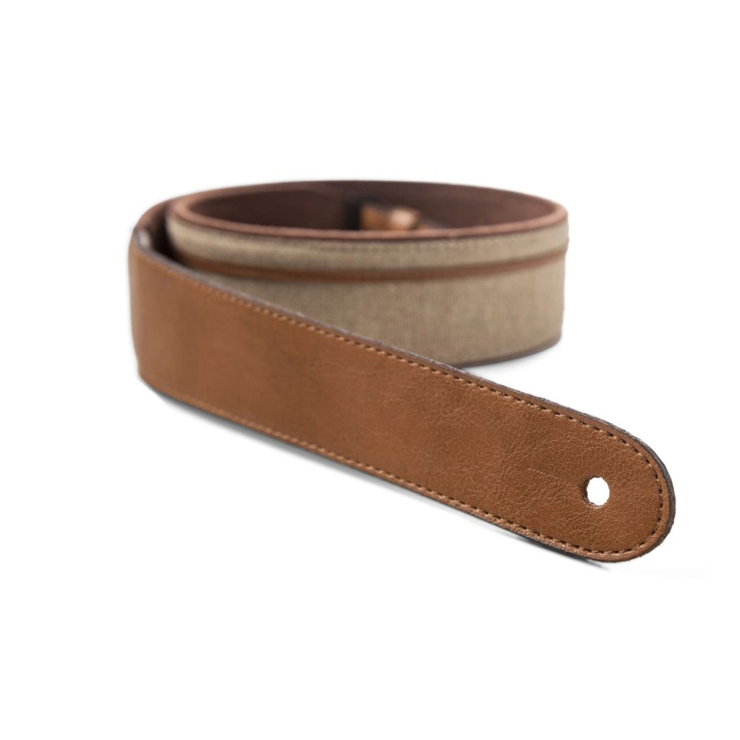 Taylor Guitars 2.5'' Vegan Leather Strap with Natural Textile - Tan