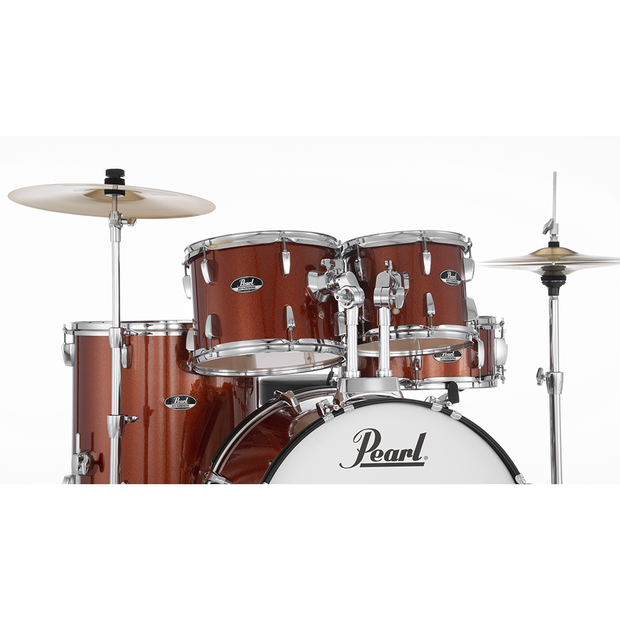 Pearl RS525SCC RoadShow Series 5-Piece Kit W/ Hardware & Cymbals #749 Burnt Orange Sparkle