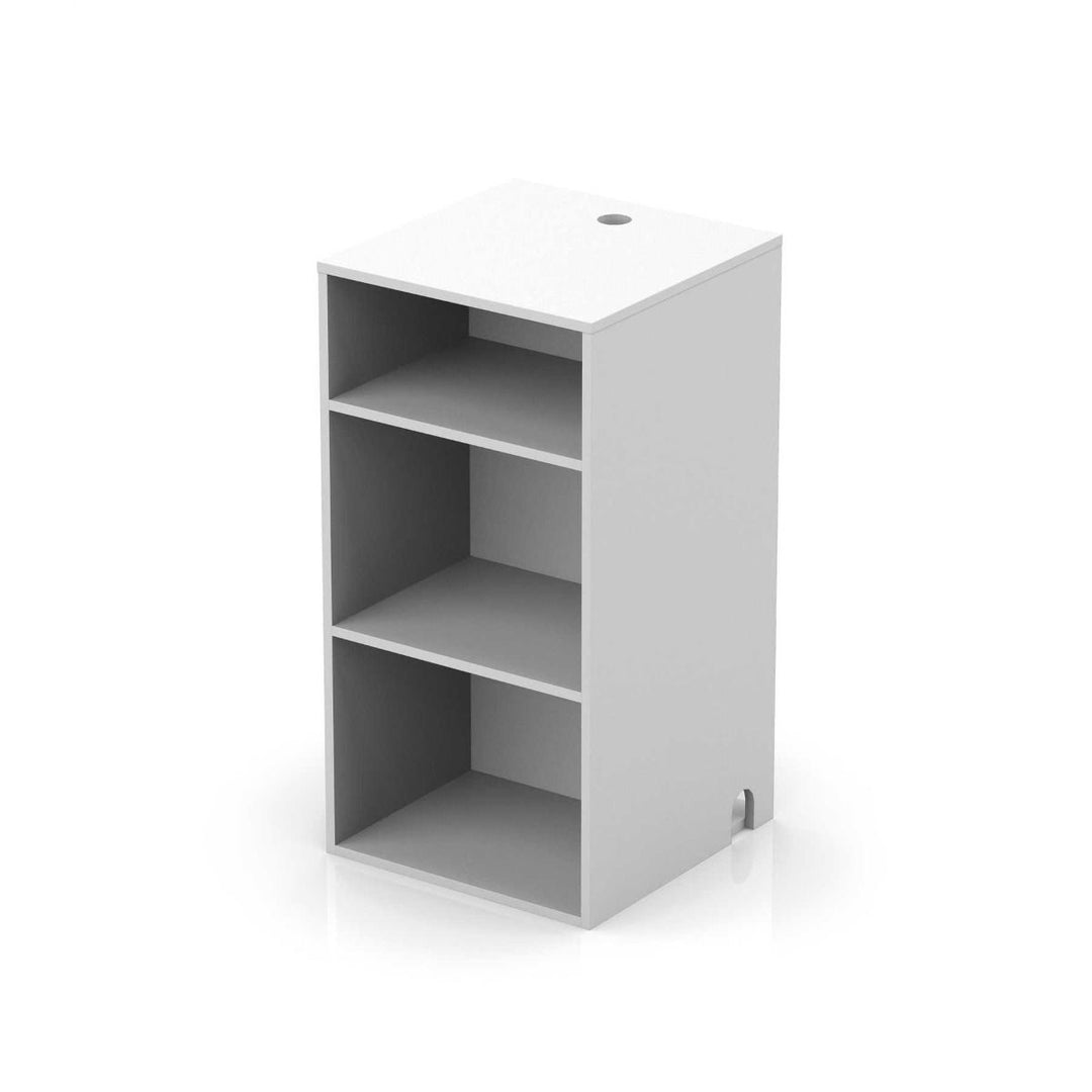 Glorious Modular Mix Rack HiFi Monitoring Station w/ Vinyl Storage - White