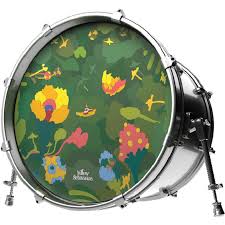 Evans INK22YELSUB-2 22" Inked Yel Submarine - Gre