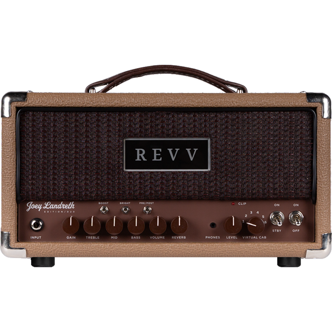 Revv Dynamis D20 Joey Landreth Edition - Tube Amplifier Head - Brown Face